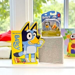 Bluey - All About Bluey Book and Bluey & Xylophone Story Starter - New